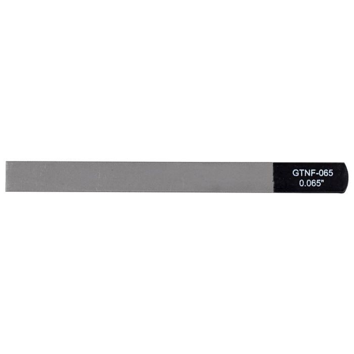 Boston Precision Tools gauged nut slotting file 0.065" (1.65mm) 150x12mm, 65Mn carbon steel HRC 35-55 hardness