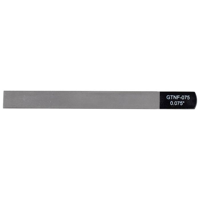 Boston Precision Tools gauged nut slotting file 0.075" (1.90mm) 150x12mm, 65Mn carbon steel HRC 35-55 hardness