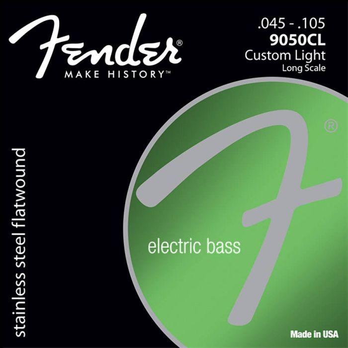 Fender SubSonic string set electric bass, stainless steel flatwound, 45-105