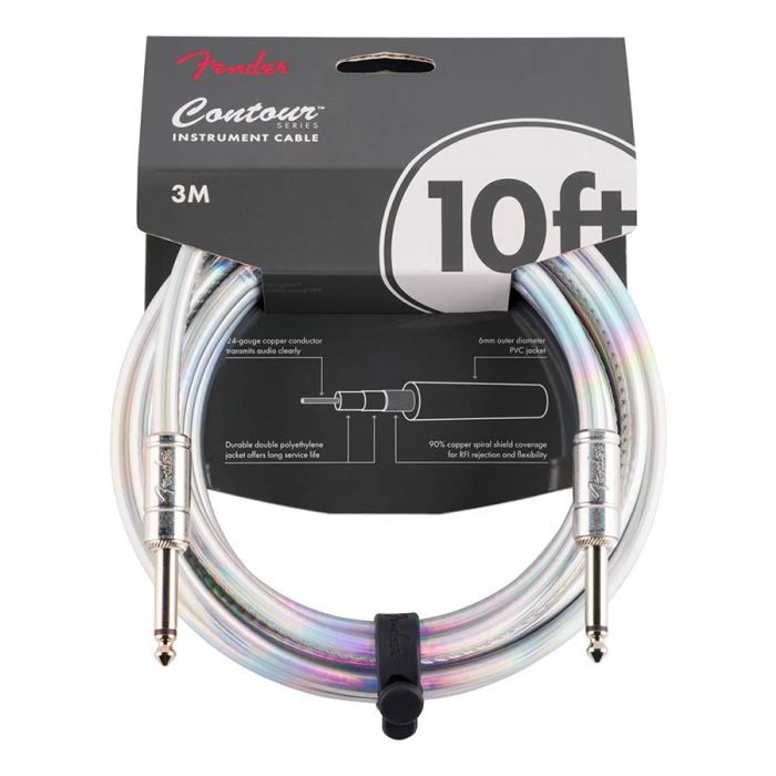 Fender instrument cable, iridescent, 3 meter
