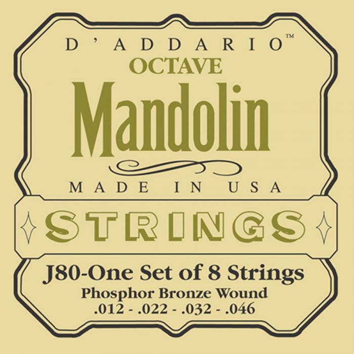 D'Addario snarenset octave mandoline