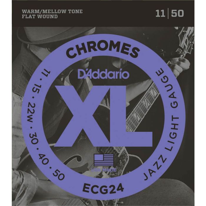 D'Addario XL Chromes snarenset elektrisch