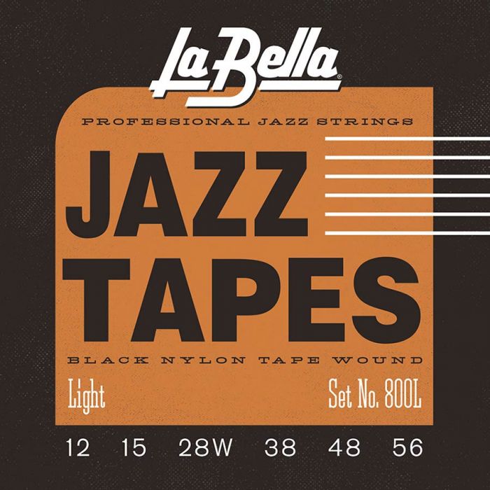LaBella Nylon Tape Wound Electrics snarenset elektrisch, light, 012-015-028-038-048-056, extra E-1 en B-2