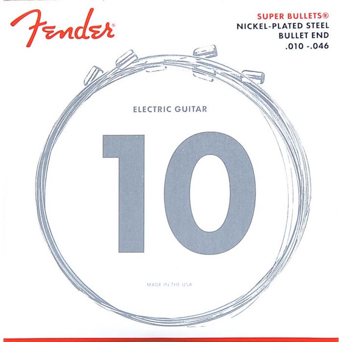 Fender Super Bullets string set electric nickel roundwound regular 010-013-017-026-036-046 