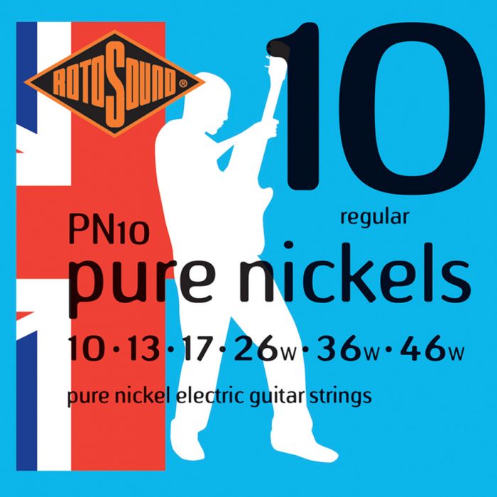 Rotosound Pure Nickels snarenset elektrisch pure nickel wound 10-46