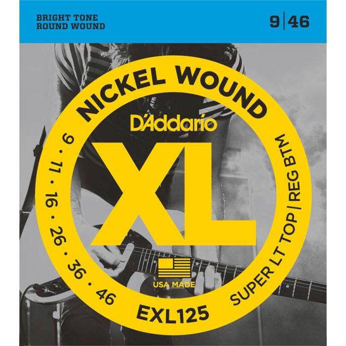 D'Addario XL Nickel Round Wound super light top heavy bottom