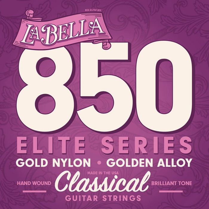 LaBella Concert snarenset klassiek, gold nylon trebles, gold basses, 028-032-040-029-034-041