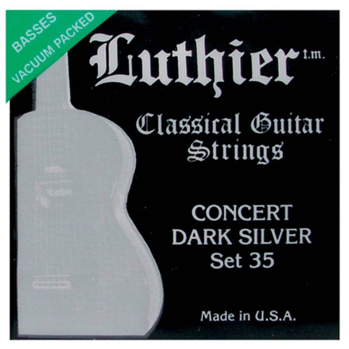 Luthier snarenset klassiek, Concert Dark Silver, medium-hard tension