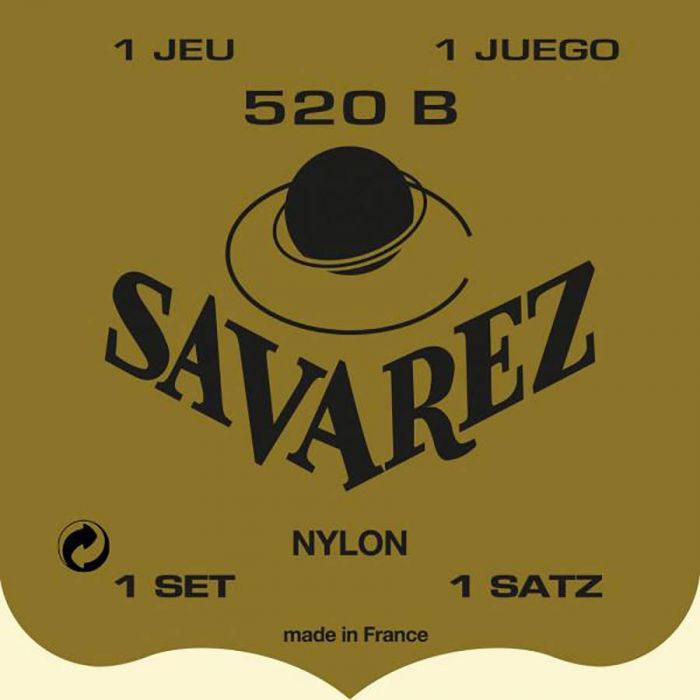 Savarez snarenset klassiek, Blanc, rectified nylon, traditional basses, soft tension