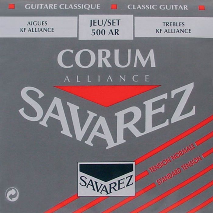 Savarez Alliance Corum snarenset klassiek, KF composite fiber, silverwound Corum basses, normal tension