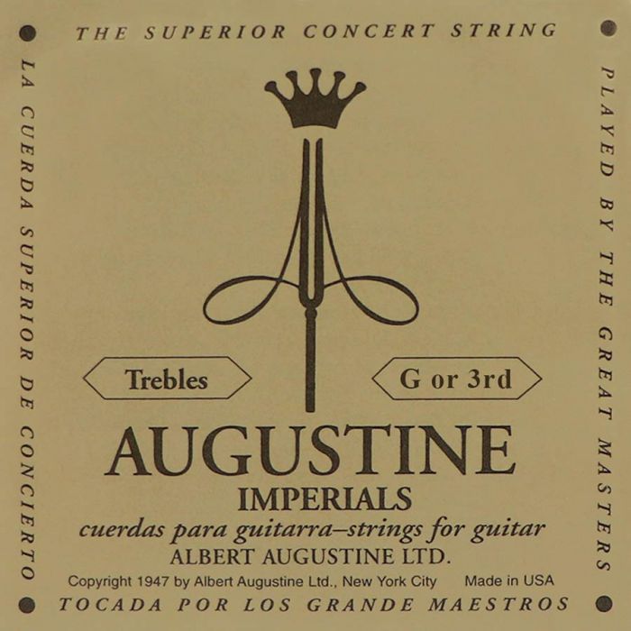 Augustine Imperial Trebles G-3 snaar voor klassieke gitaar, clear nylon, medium