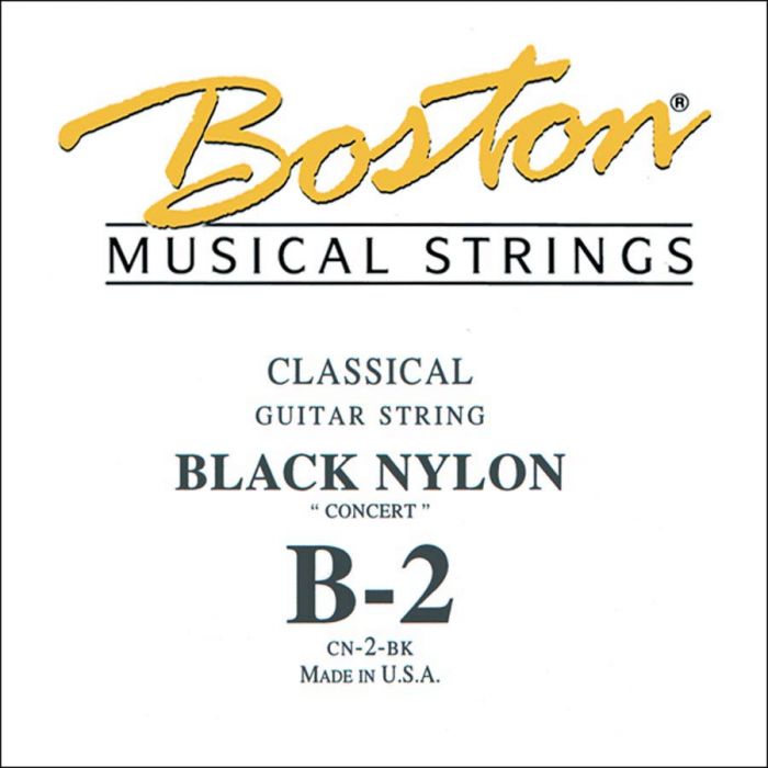 Concert Series B-2 snaar voor klassieke gitaar, black nylon