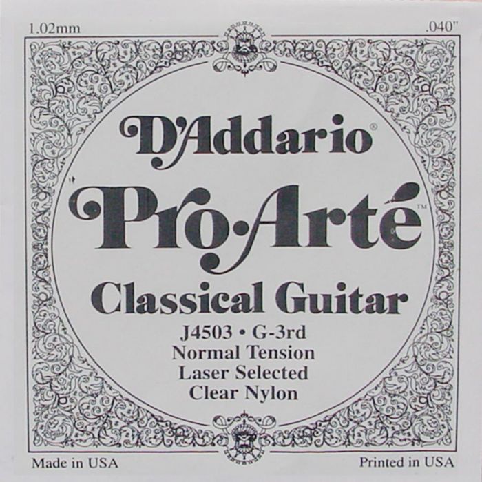 D'Addario Classics G-3 snaar voor klassieke gitaar