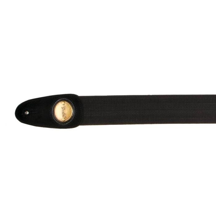 Fender 2  guitar strap 'Cotton/Leather' Fender Logo black 