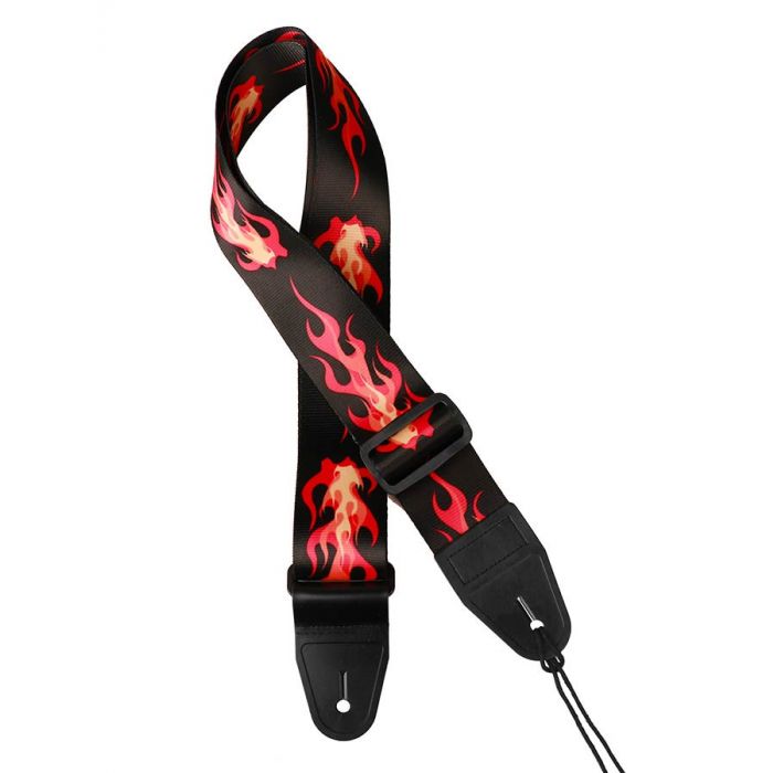 Gaucho Icon Series guitar strap 'rockabilly flame'