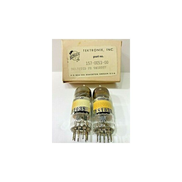 Tektronix 157-0053-00 Matched Pair 12BY7 RCA made
