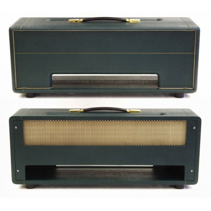 Topbehuizing voor Plexi Kit 100Watt /150Watt Bass Black on Green