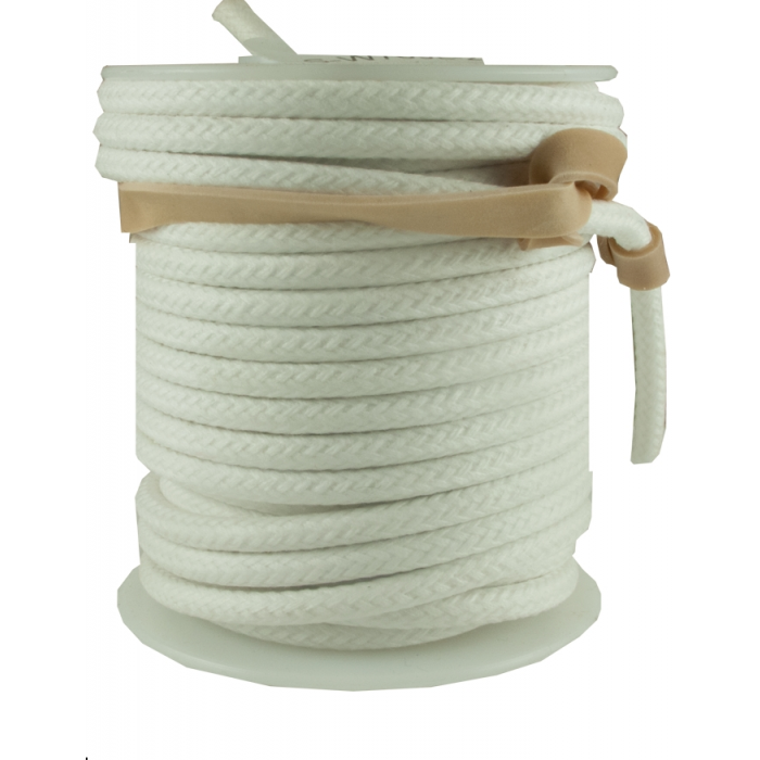 Vintage Cloth Wire White 20AWG stranded per meter 
