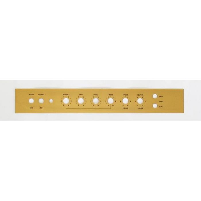 Plexi Front-Panel fits on 100 Watt MASTER VOLUME