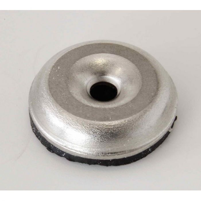 Metalen voet met rubber