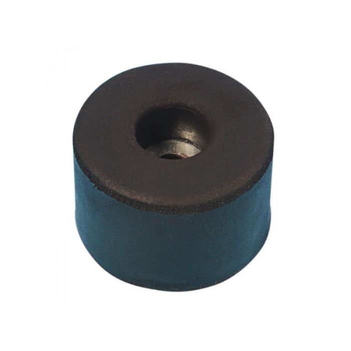 Rubber foot with steel insert 38 x 25 mm