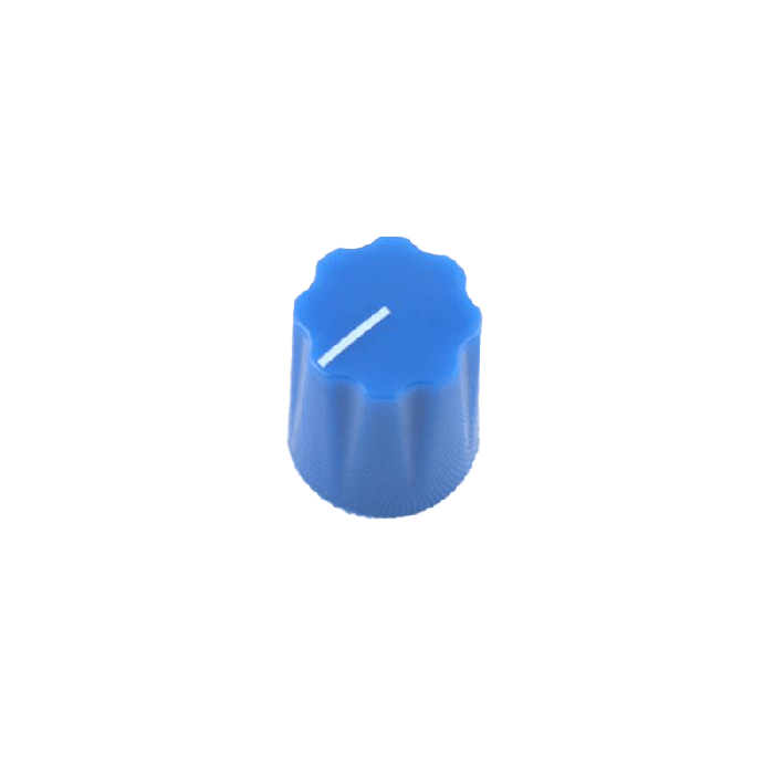 Knob Fluted Miniatur, blue