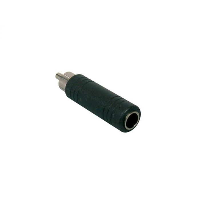 Verloop plug, 6,3mm jack female mono, RCA male