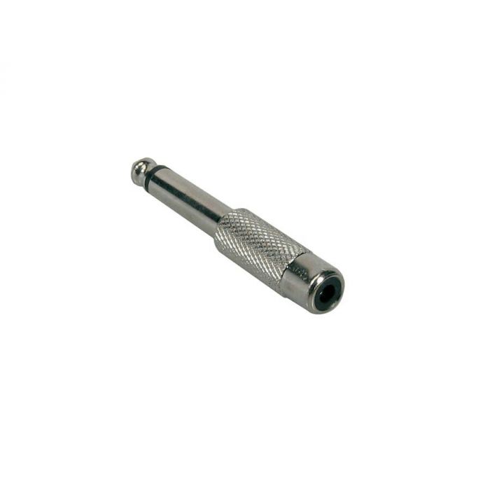Verloop plug, RCA female 6,3mm jack male mono