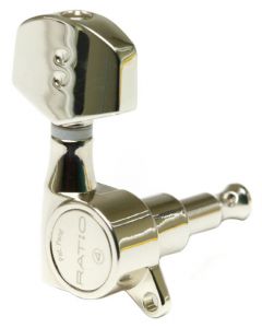 Graph Tech PRN-4411-N0 Ratio Acoustic Guitar Machine Heads with Contemporary Button