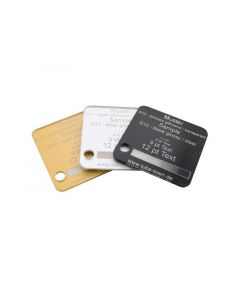 Sample Faceplate Reverse G10 gold glossy / clear