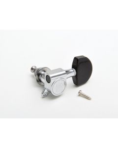 KLUSON “Ebony” Round-Backs Chrome 3+3