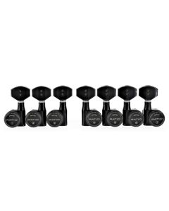 Graph Tech PRL-8521-B7 Ratio Electric Locking Machine Heads with Contemporary Button - 7-String