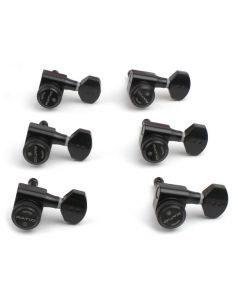 Graph Tech PRL-8721-B0 Ratio Electric Locking Machine Heads with Mini Contemporary Button - 6-in-Line