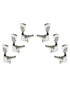 Graph Tech PRN-4341-C0 Ratio Electric Guitar Machine Heads with Vintage Button