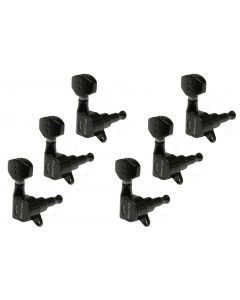 Graph Tech PRN-4721-B0 Ratio Electric Guitar Machine Heads with Mini Contemporary Button