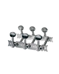 Stemmechanieken voor klassieke gitaar, dubbel geboorde metalen as, 70mm, metalen knoppen