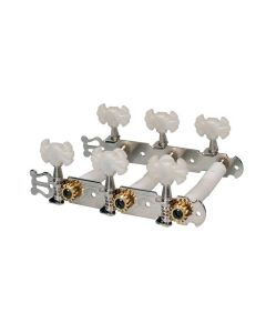 Stemmechanieken voor klassieke gitaar, nylon as, 70mm, nikkel, vlindermodel knoppen