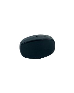 Mechaniekknoppen, zwart plastic, push-on model, 21x13mm, 12-pack