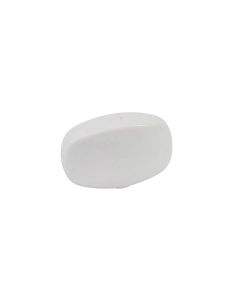 Mechaniekknoppen, ivoorkleurig plastic, push-on model, 21x13mm, 12-pack