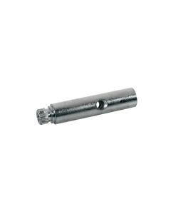 Mechaniekassen, metaal, enkel geboord (midden), vernikkeld, 6x26mm, 12-pack