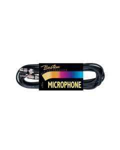 Microfoonkabel, zwart, 10 meter, 1 x xlr female +1 x jack (pro)