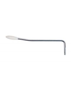 Tremolo arm, 5mm thread, chrome, 5mm arm diameter, white cap