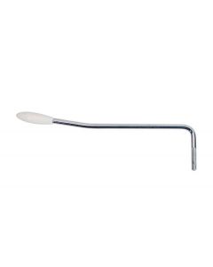 Tremolo arm, 6mm thread, chrome, 5mm arm diameter, white cap
