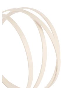 Incudo CAB guitar binding white plain - 1700x3x0.3mm (66.9x0.12x0.012")