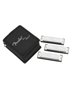 Fender Blues Deluxe harmonica pack of 3 pieces (C