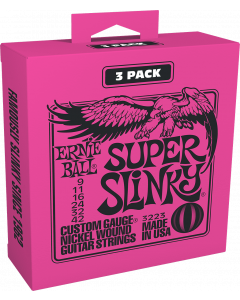 Ernie Ball Super Slinky, 009-042 2223 3-Pack