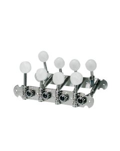 Stemmechanieken voor mandoline, metalen as, nikkel, 69mm, plastic knoppen