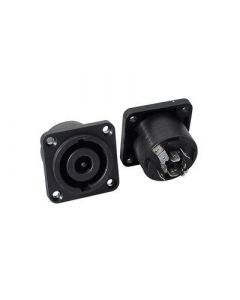 Speaker chassis conn, 8-pole, male, square model 40 x 40mm
