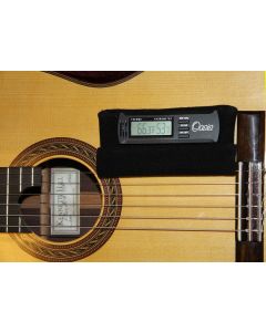 Oasis digital hygrometer holder for guitars, soft cloth with Verlcor mount
