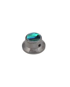 Bell knob with abalone inlay